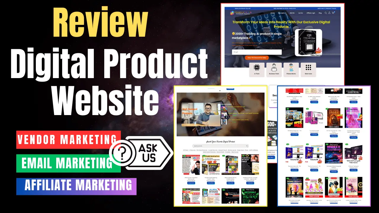 digital product website